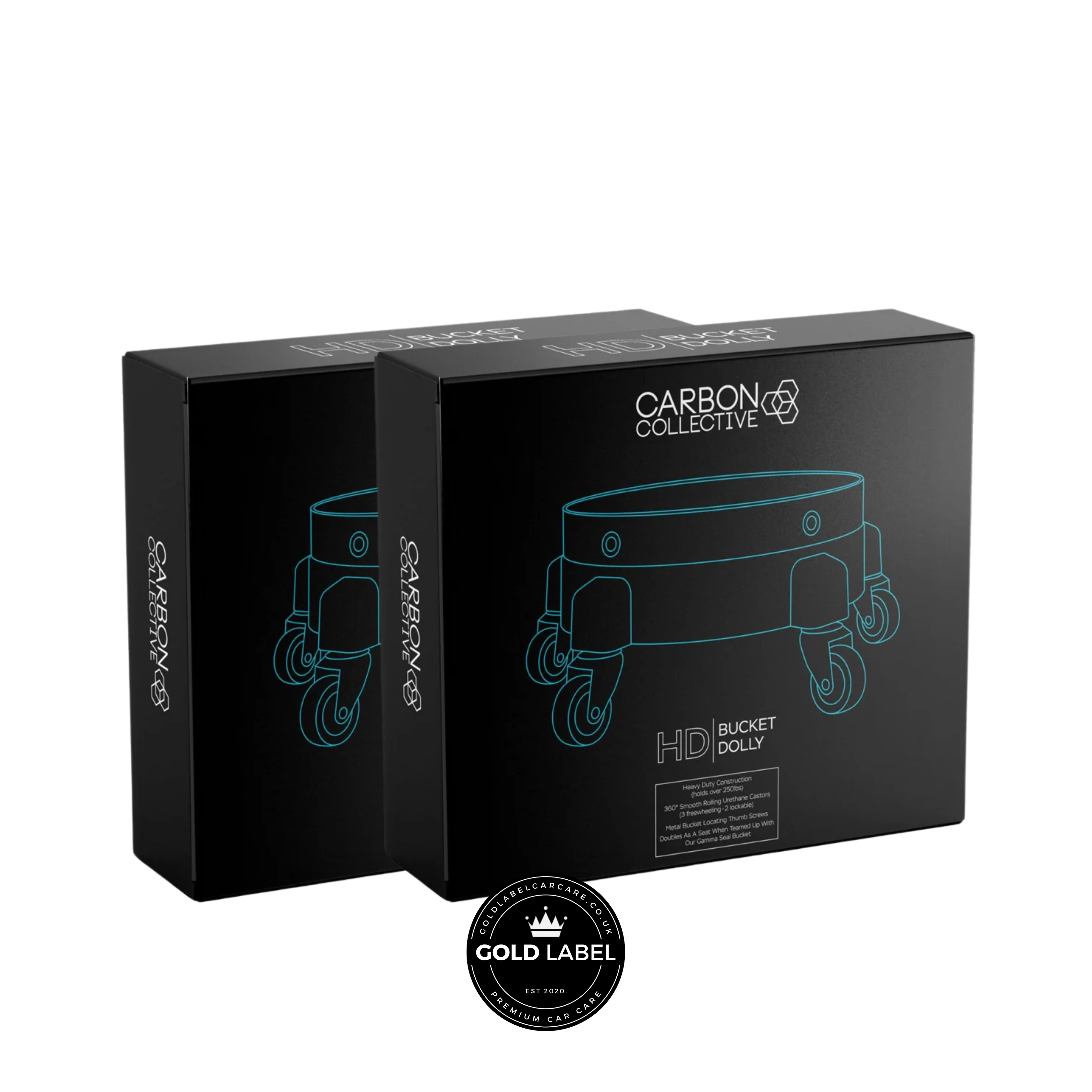 Carbon Collective Bucket Dolly Signature Teal (2 Pack)