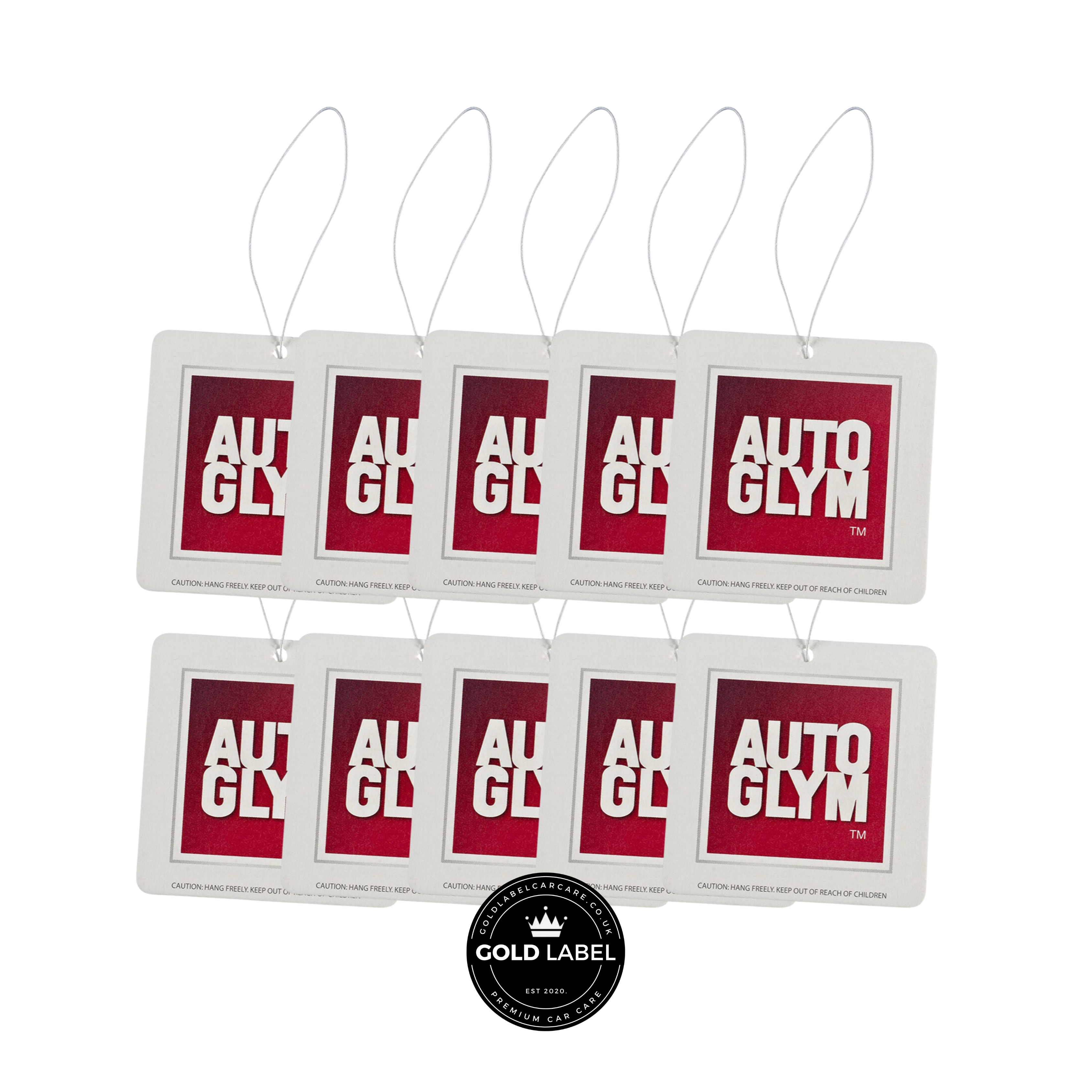 AutoGlym Hanging Air Freshener Bulk Wholesale Bundle (10 Pack)