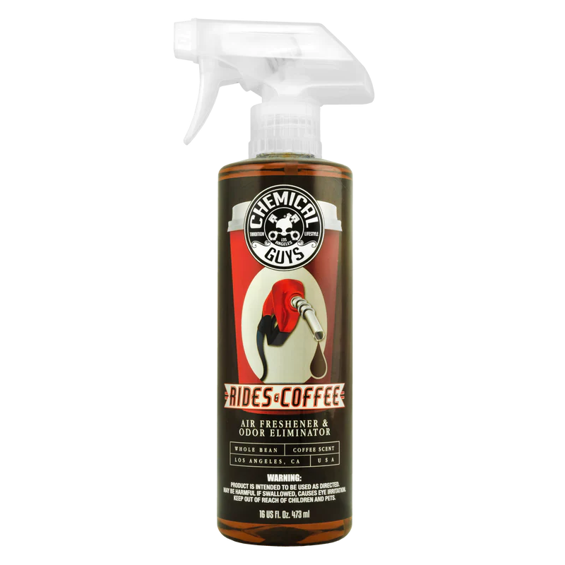 Chemical Guys Rides & Coffee Scent  Air Freshener & Odour Eliminator 16oz