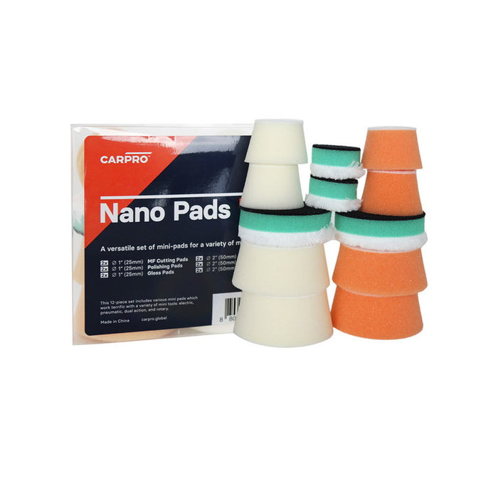 CarPro Nano Pads 1" and 2" KIT - 12 Pack