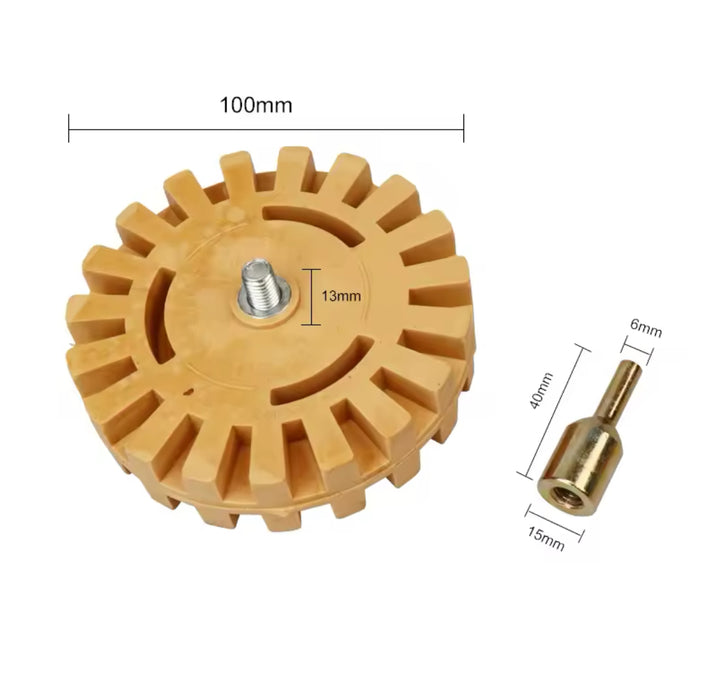 Gold Label Toffee Wheel for Removing Stripes & Stickers 25mm