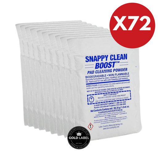 Lake Country Snappy Clean Boost Pad Cleaning Powder Bundle (72 Pack)