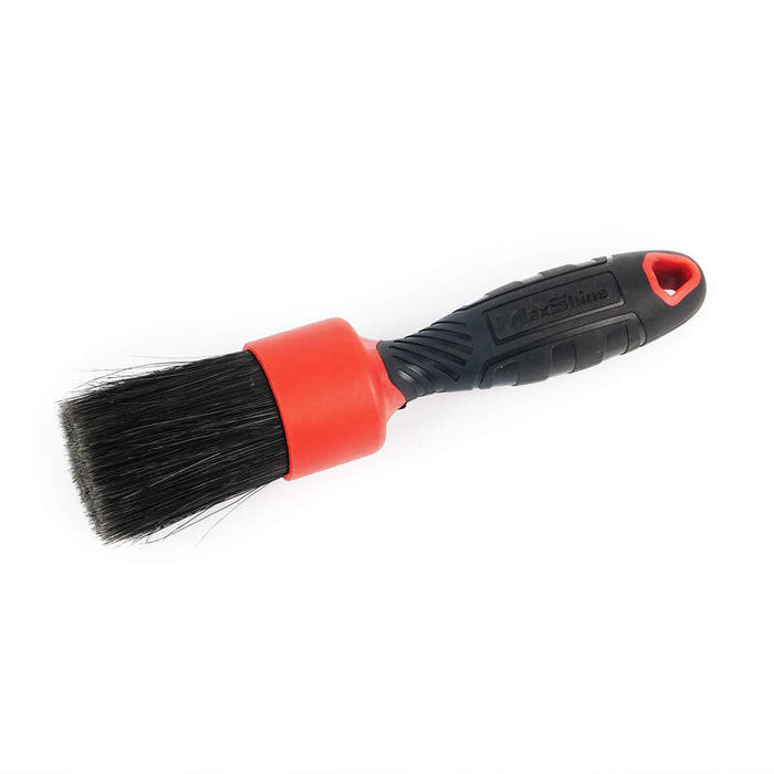 Maxshine Mixed Bristle Detailing Stubby Brush - Red