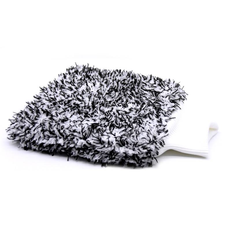 Gold Label Korean Microfibre Plush Wash Mitt Black