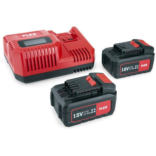 Flex Charger Set Including 2x 5AH Batteries