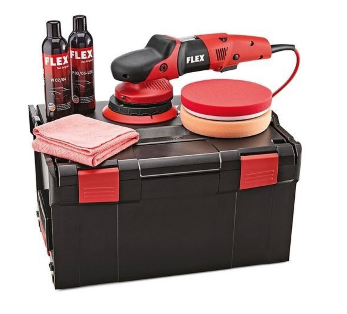 FLEX XFE 7-15 150-SET Random Orbital Polisher 150/160mm 710 Watt