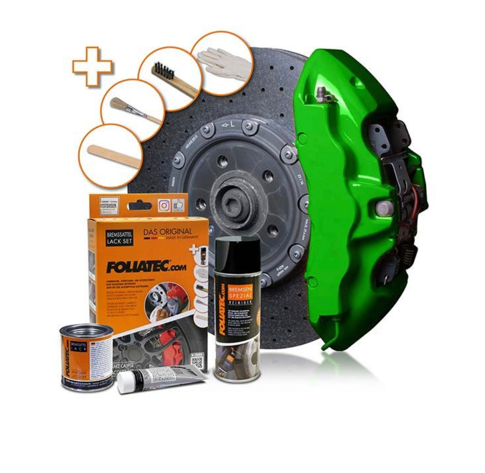 Foliatec Brake Calliper Painting Refurbishing Kit Green