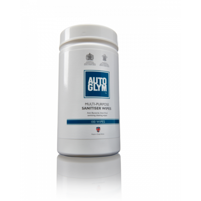 Autoglym Multi Surface Sanitiser Wipes 100 Pack